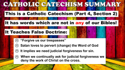 RCC Catechism False