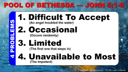 John 5:1-9, Pool of Bethesda