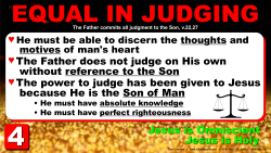 John 5, Equal in Judging
