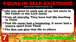 John 5, Self-Existence