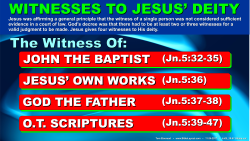 Witnesses to Jesus' Deity