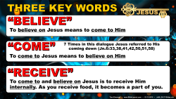 Jn.6, 3 Key Words