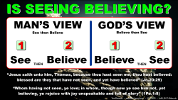 Jn.6, Is Seeing Believing?