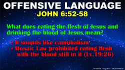 Jn.6:52-58, Offensive Language