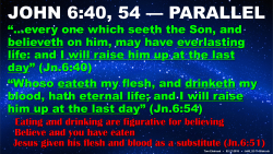 Jn.6:40,54, Parallel
