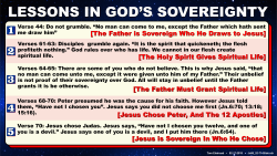 Lessons In God's Sovereignty