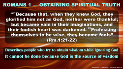 Obtaining Spiritual Truth (Rm.1)