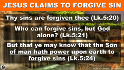 Jesus Claim Forgive Sins