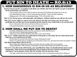 Put Sin To Death (Ro.8:13)