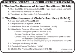 Hebrews 10:1-18 Outline