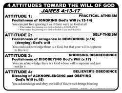 4 Attitudes: Will of God