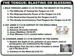 Tongue: Blasting or Blessing