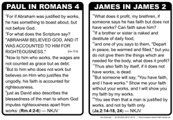 Paul Compare James Verses