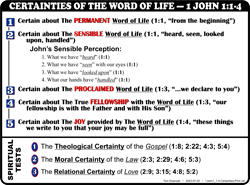 1 John Certainties (1:1-4)