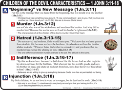 Children of Devil (3:11-18)