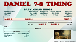 Daniel 7-8 Timing