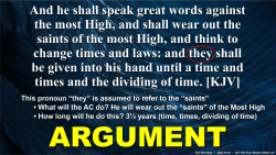 Daniel 7:25 Argument