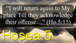 Hosea Chapter 5