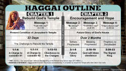 Haggai Outline