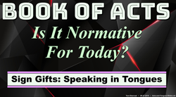 Book of Acts and Tongues