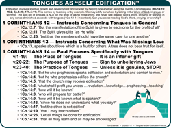 Tongues & Self-Edification